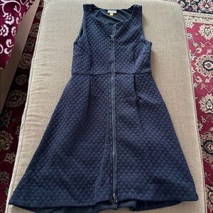 Leifsdottir Lined Sleeveless Solid Black Dress Size 4 Front Zip (TD)